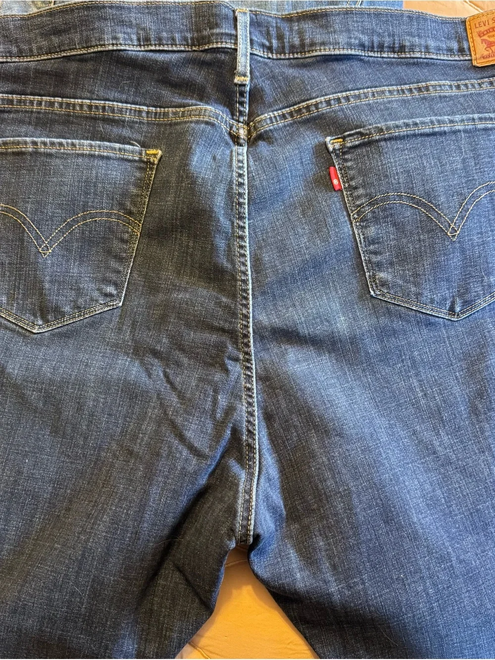 Levi’s Women’s Dark Blue Denim Jeans Shorts size 22